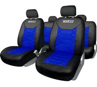 Set Completo SPC1016 Fundas Para Auto Universales Negro/Azul Panal SPARCO