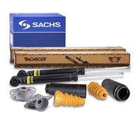Set compuesto por 2x Stoßdämpfer +Domlager +SACHS Staubschutzsatz hinten