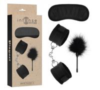 Esposas marca INTENSE FETISH INTENSE FETISH - SET ERÓTICO 2 CON ESPOSAS, ANTIFAZ Y PLUMERO