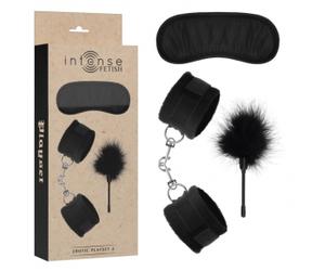 SET con esposas, antifaz y plumero