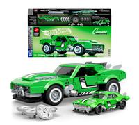 Mattel - Set de construcción Brick Shop Hot Wheels Custom '68 Camaro, 289 piezas, escala 1:64, JFT16