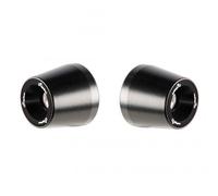 Set Contrapesos Terminales Manillar, Negro LIGHTECH KTM231ner para Aprilia Rs