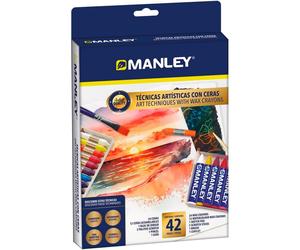 Set Creativo MANLEY Técnicas Artísticas Con Ceras 42 Piezas