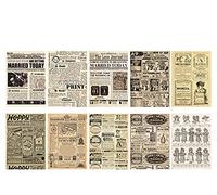 Set Creativo Papel Kraft Vintage para Scrapbooking manualidades y collages // 10 unidades // 21 x 15 centímetros (Past Story)