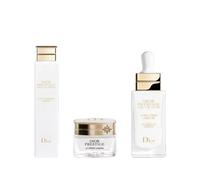 Set crema iluminadora, serum facial y loción exfoliante dior prestige