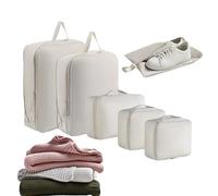 Set Cubi Organizzatori Da Viaggio 6 Pezzi - Borse Espandibili Traspiranti In Poliestere 310 G per Bagaglio A Mano, Abbigliamento, Scarpe, Pantaloni, Biancheria, Uomini E Donne