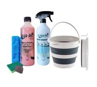 SET CUBO PLEGABLE+ECO-JIN Y DIFUSOR+BAYETA MICROF.+ESTROPAJO ESPONJ JABONOSO - HOME