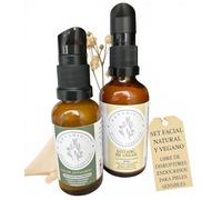 Set Cuidado Facial Vegano Antiaging BB Cream Con Protector Solar SPF50 Y Sérum Con Ácido Hialurónico Hidratante Reafirmante Libre De Disruptores Endocrinos Cosmética Limpia Piel Sensible