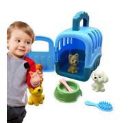 Set Da Gioco Con Gabbia Per La Degli Animali Domestici | Set Di Giochi | Giocattolo Di Finzione Per Cani,Giocattoli Di Finzione Per Cani Per Bambini