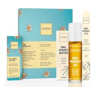 Set de 1 Bloque Pulidor de 3 Caras, Lima para Uñas y Crema para Cutículas - Onsen Secret - Calidad Profesional - Almohadillas de Repuesto para Bloque Pulidor - Fortalecimiento de Uñas