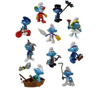 - ¡Set de 10 Figuras y Accesorios de los Pitufos para Crear, Jugar y coleccionar los Personajes! CS48