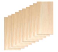 Set de 10 Hojas de Madera de Balsa 200x100x1,5 mm - Madera Contrachapada Ligera y Duradera para Modelismo y Manualidades - Ideal para Pirograbado y Corte