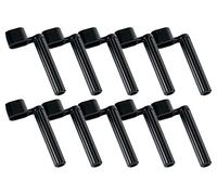 Set de 10 Rocktile SW-100 String Winder para Guitarra (cuerda para guitarra, compatible con todas las clavijas de afinación comunes, con extractor para bridge pins, 10 piezas en set) Negro