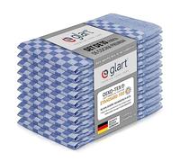 Glart 48SB juego de 10 paños de cocina paños de cocina paños de cocina, hilo completo, 50x70 cm, 100% algodón OEKO-TEX, azul, prelavado