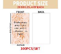 Set de 100 tarjetas de autoafirmación en español - Tarjetas de citas inspiradoras botánicas estilo boho para , , , San Valentín, regalos de Pascua