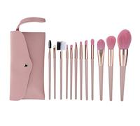 Set de 12 brochas de Maquillaje para Rubor, Polvos, Base y Corrector con Estuche de Almacenamiento.