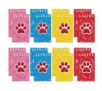 Set de 12 Cuadernos Pequeños con de Patas de Perro, Perfectos como Recuerdos de para Temáticos de Cachorros. Cuadernos de Bolsillo con son Ideales para Celebraciones de y Decoraciones de Oficina