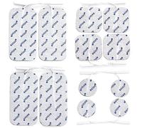 Set de 12 electrodos variados axion | electrodos TENS EMS para electroestimuladores con conexión clavija o banana de 2 mm | Parches adhesivos tens ems