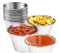 Set de 12 Flaneras individuales acero inoxidable, Recomendado para postre y Flan,Molde Flanera Ø8 cm