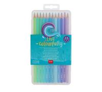 Set de 12 Lápices de Colores Legami Live Colorfully - Ocean Palette con Tonos Marinos