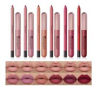 Set de 12 lápices labiales y delineadores de labios