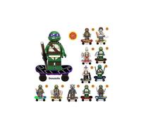 Set de 12 minifiguras de las Tortugas Ninja para armar. Juguetes de bloques de construcción. Ideal para