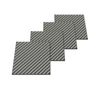 Set de 12 paneles acústicos vang 3d 4,32 m² lamas diagonales - roble gris claro [neu.holz]