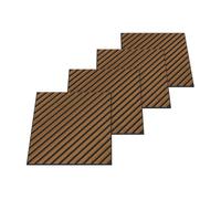 Set de 12 paneles acústicos vang 3d 4,32 m² lamas diagonales - teca [neu.holz]