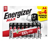 Set de 12 pilas +4 ofrecidas Energizer Max AA
