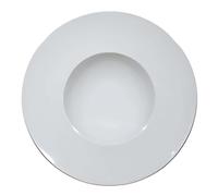 Set De 12 Platos De Pasta Napoli Blancos 20 Cm En Porcelana Saturnia