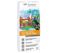 Set De 12 Rotuladores Dual Brush Colores Grises Tombow