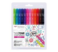 Set De 12 Rotuladores Tombow Twintone Brights