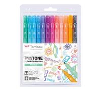 Set De 12 Rotuladores Tombow Twintone Pastel