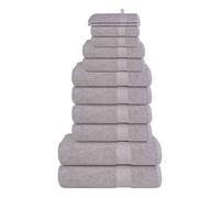 Set de 12 toallas ariel 360 gramos algodón gris