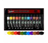 Set de 12 Tubos Pintura al Oleos, 12 Colores 12ml Pintura al óleo, pasteles al óleo, lienzo y decoración mural, para artistas profesionales, adultos y principiantes