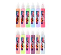 Set de 12 velas vibrantes para velas de colores - Kit creativo para dibujo y decoración | Fun Writing Tools With Bright Color Wedding, Holiday, Fiesta de cumpleaños, Festival Crafts On Glass