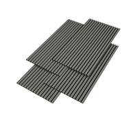 Set de 12x paneles de pared vang acústico mdf 120x60x2cm (8,64 m²) - roble gris claro [neu.holz]