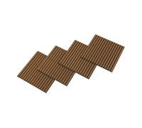 Set de 16 paneles acústicos vang 3d 5,76 m² lamas lineales - teca [neu.holz]