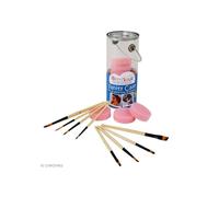 Set de 16 pinceles y esponjas para maquillaje Grim'tout - Estuche de tocador incluido