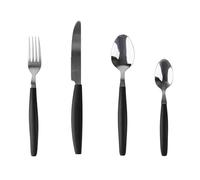 Set de 16 Pzs Cubiertos en acero inoxidable color Negro San Ignacio