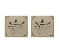 Set de 16 sellos artesanales para crear mapas, kit de sellos para mapas, conjunto de sellos de madera con estilo retro y diseños creativos para aventuras RPG, narración de historias y proyectos DIY