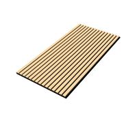 NEU.HOLZ Set de 16x Paneles de Pared 3D Vang Acústicos Revestimiento de Paredes Listones Decorativos en MDF y Fieltro 120 x 60 x 2 cm (11,52 m²) - Roble