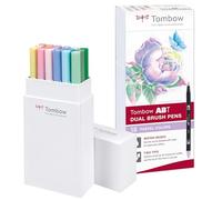 Set De 18 Rotuladores Dual Brush Colores Pastel Tombow