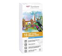 Set De 18 Rotuladores Dual Brush Colores Primarios Tombow