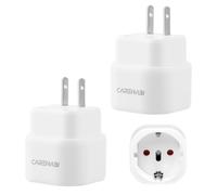 Set de 2 Adaptador Enchufe Japon, Clavija Viajero Tipo A Toma, Conector Turismo América, Adaptador Base USA de UE a Japón, China, EEUU, Canadá, México, Panamá