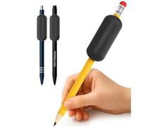 Set de 2 Adaptadores de Silicona con Peso para Lápiz - Corrector de Escritura Infantil y Agarre Ergonómico - Adaptador Lápiz para Niños, Adultos Mayores y TDAH - Mejora Motricidad Fina y Control