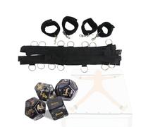 Set de 2 bandas elásticas para yoga y estiramientos, bandas de apoyo para yoga, entrenamiento de flexibilidad y fuerza, fitness y deporte en casa