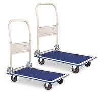 Set de 2 Carros Plataforma Stagecaptain Platformer, Capacidad hasta 150 kg | Carro práctico para almacenes, mudanzas o trabajos de jardinería, Superficie de goma que evita el deslizamiento de la carga