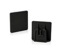 Set de 2 Clips Adhesivos para Dispositivos de Telepeaje, Soporte Removible para Coche, Color Negro, Tamaño 3x3 cm, Adhesivo Doble Cara de Alta Resistencia, Ideal para Parabrisas y Tablero