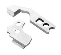 Set de 2 Cuchillas (Superior + Inferior) para Máquinas Overlock - Remalladoras Alfa 8703, 8704, Janome 634D, 644D y Más.